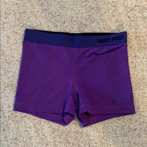 Nike pro dri-fit spandex shorts